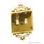 Classic Double toggle switch plate - Hammered with Top Design