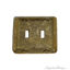 Double toggle switch plate - Reed and Ribbon Double