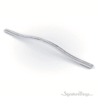 SignatureThings.com Brass Hardware Crystal Cabinet Bow Pull