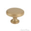 Matte Brass round transitional cabinet knob
