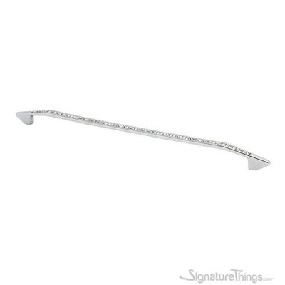 SignatureThings.com Brass Hardware Modern Crystal Bow Cabinet Pull