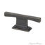 Thin Square Transitional T Cabinet Knob,  cabinet handles and drawer pulls
