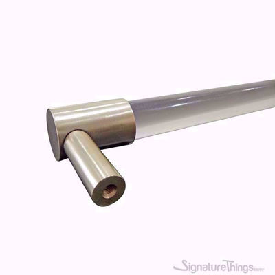 SignatureThings.com Brass Hardware Lucite Door Handle - 3/4 Dia Brass Closed End