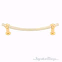 Decorative Cabinet Drawer Handle - Polished Gold, Steel and Chrome