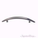 Brushed Nickel Curved Cabinet Pull