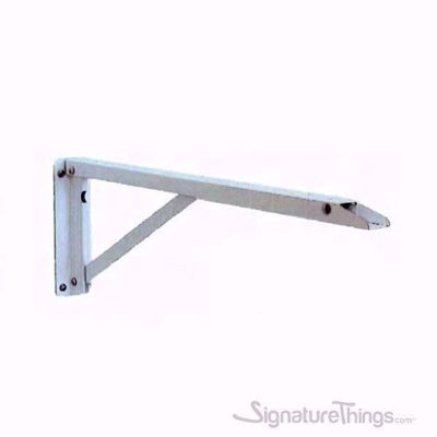 Modern Black Collapsible Table Folding Shelf Supports - White