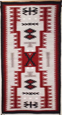 Storm Pattern Navajo Rug MB