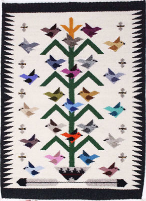 Tree of Life Navajo Rug LEB