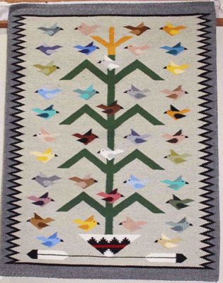 Tree of Life Navajo Rug MAB
