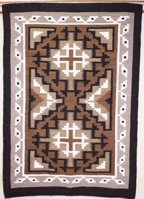 Two Grey Hill Navajo Rug ZB