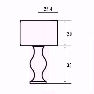 SignatureThings.com Brass Hardware Shaped Lucite and Brass Pull - 3/4 D Spherical/ Flat End
