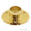 4 in. Brass Floor Flange - 1.5 in. OD Railing Base Flanges