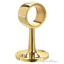 Brass Flush Center Post Wall Handrail Bracket For 1.5" & 2" OD Tubing | Brass Railing Hardware