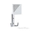 Robe And Towel Hook With Corner Crystals in Bright Chrome