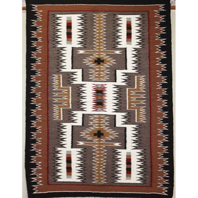 SignatureThings.com Brass Hardware Storm Pattern Navajo Rug CD