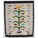 SignatureThings.com Brass Hardware Tree of Life Navajo Rug LB