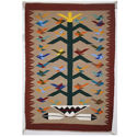 SignatureThings.com Brass Hardware Tree of Life Navajo Rug NO