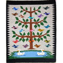 SignatureThings.com Brass Hardware NAVAJO RUG BIRDS IN TREE