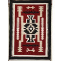 SignatureThings.com Brass Hardware Storm pattern Navajo Rug JT