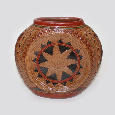 Navajo Wedding Basket pot by Ken and Irene White