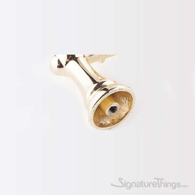 SignatureThings.com Brass Hardware Retro Style Golden Black Crystal Door Handle