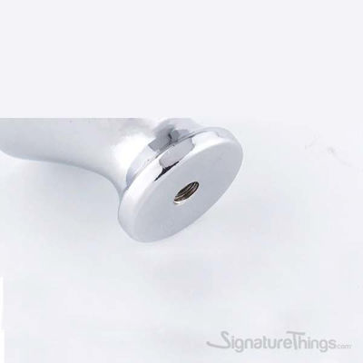 SignatureThings.com Brass Hardware Retro Style Silver Black Crystal Handle
