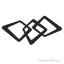 Linking Squares Handle 160mm Matte Black