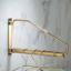 Folding Rotatable Solid Brass Rail Towel Rack