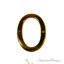 Traditional 4" Raised Numeral 0