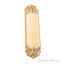 Fleur De Lis Push Plate 3" x 12-3/4" - Polished Brass