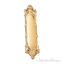 Victorian Push Plate 3-1/4" x 15" - Polished Brass