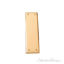Quaker Push Plate 2-3/4" x 10" - Polished Brass