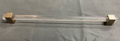 SignatureThings.com Brass Hardware Modern Cube Lucite Cabinet Pulls - 3/4" Dia