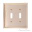 Georgian Double Switch-Polished Brass