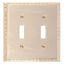 Egg & Dart Double Switch-Polished Brass