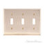 Quaker Triple Switch-Polished Brass