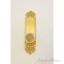 Fleur De Lis Plate Maltesia Door Knob - Polished Brass