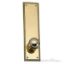 Academy Plate with Charleston Door Knob - Polished Brass