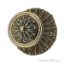 Helios Door Knob with Rosette - Polished Brass