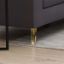 Brass Straight Furniture Legs - Polished Brass Lacquered