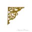 Ornate Brass Shelf Bracket