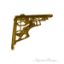 Cast Iron /  Brass L Shelf Bracket