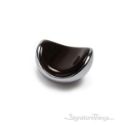 Fruit Zamak Plus Acrylic Cabinet Knob - Polished Chrome + Black
