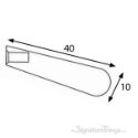 Switch Cabinet Knob - Contemporary Furniture Drawer Pull - Diagram
