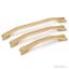 Wishbone Curve Cabinet pull - Brushed Brass - All Size