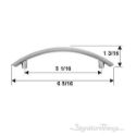 Dimpled Cabinet Handles and Drawer Pulls - Diagram 6-5/16"