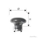 Pumpkin Shape Ceramic Knobs- Diagram