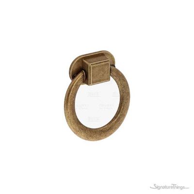 Brushed Brass Ring Handle