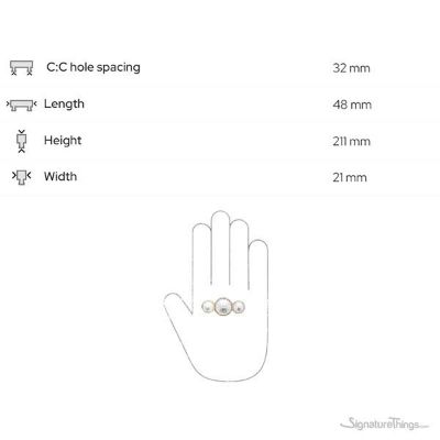 SignatureThings.com Brass Hardware Swarovski Crystal Cabinet Knobs and Handles