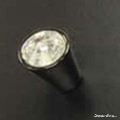 SignatureThings.com Brass Hardware Swarovski Crystal Round Cabinet Knob and Handle